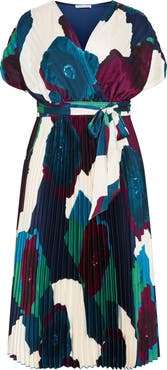City Chic Hailey Abstract Print Maxi Dress