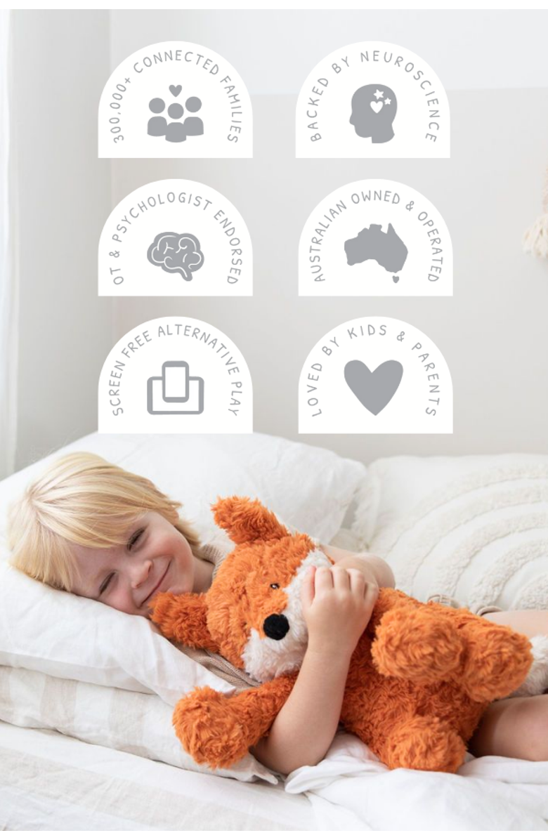 Mindful and Co Kids Microwavable and Weighted Plush Buddies, Alternate, color, Frankl The Fox