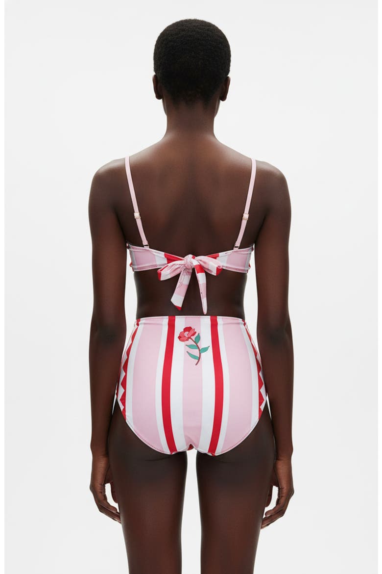 Jungle Rose Reversible Square Bandeau Top, Alternate, color, Pink