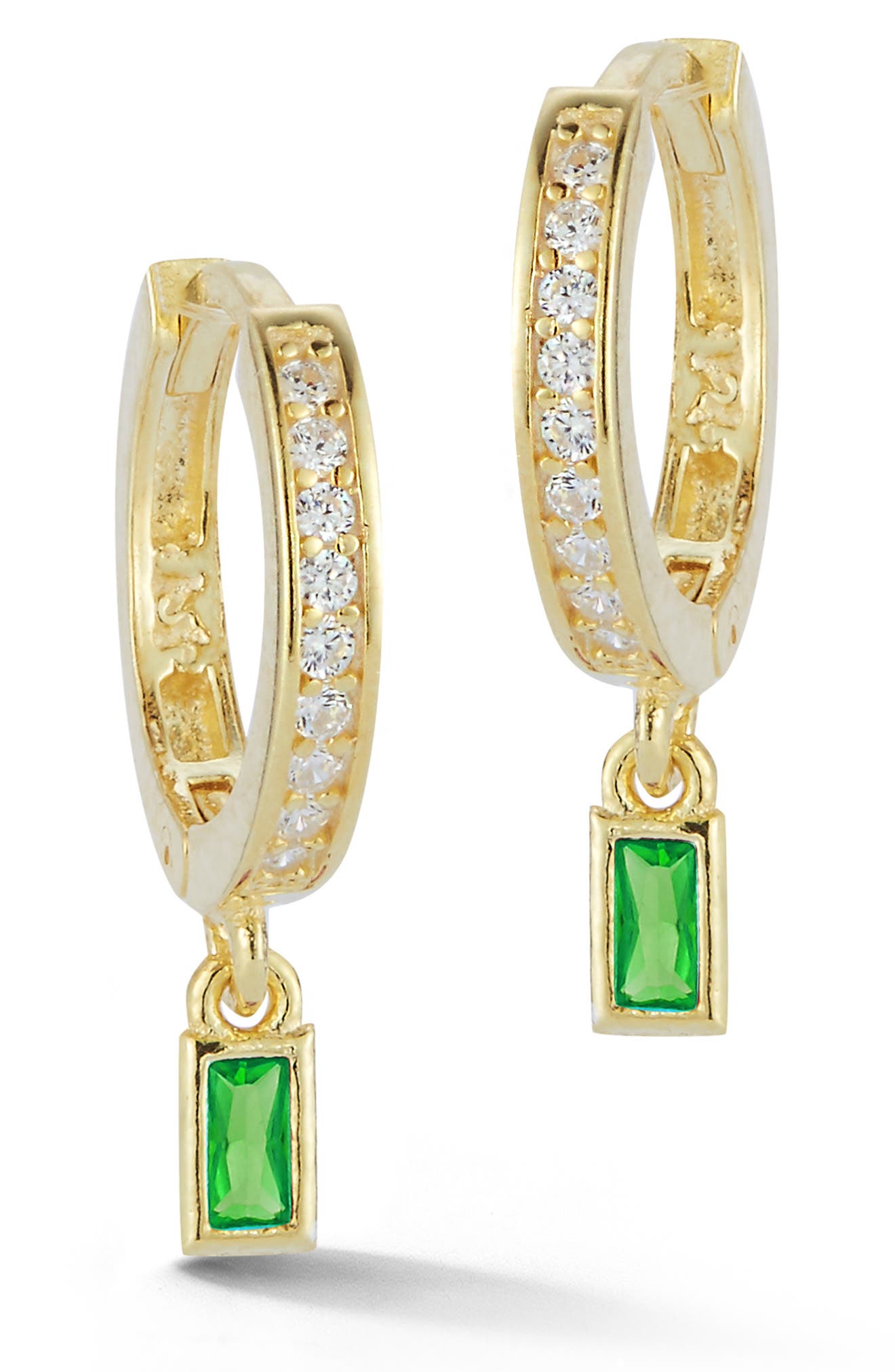 SPHERA MILANO Gold Vermeil Huggie Earrings
