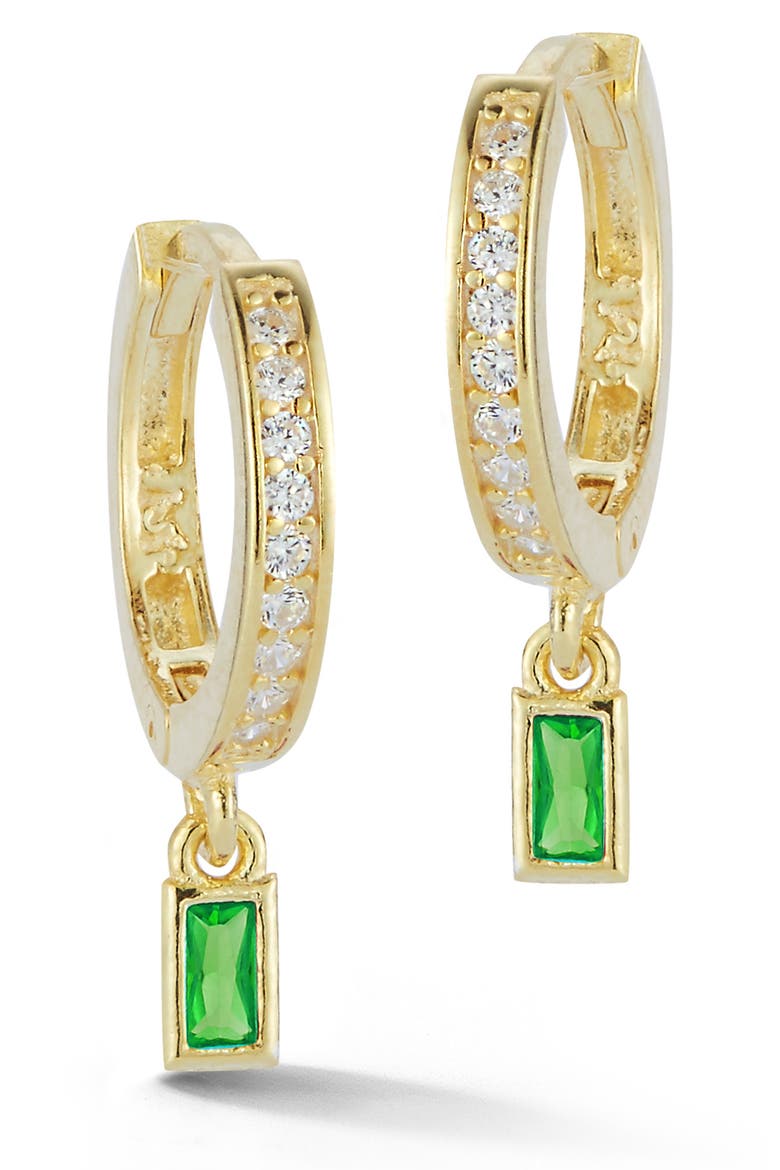 Gold Vermeil Huggie Earrings, Main, color, YELLOW GOLD