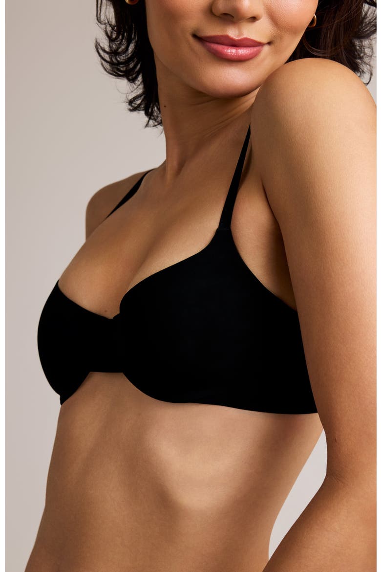 Cameo Balconette Lift Up Bra, Alternate, color, Black
