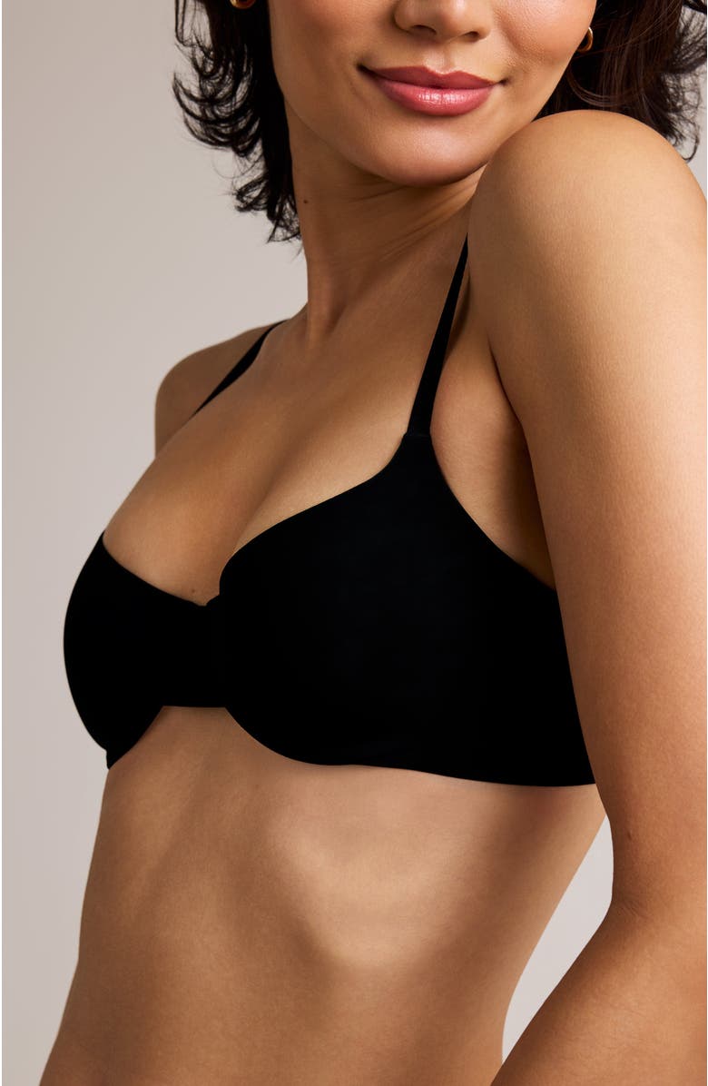 Pepper Cameo Balconette Lift Up Bra, Alternate, color, Black