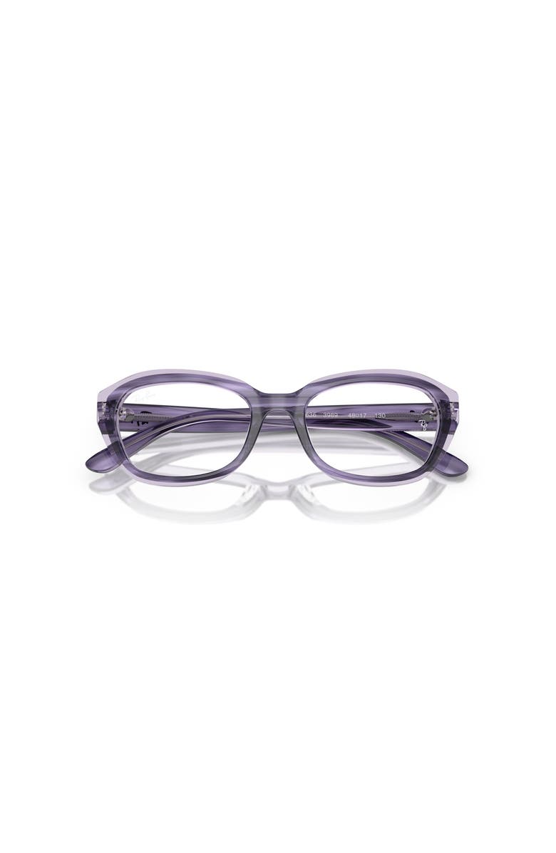 Ray-Ban 48mm Irregular optical glasses, Alternate, color, Violet