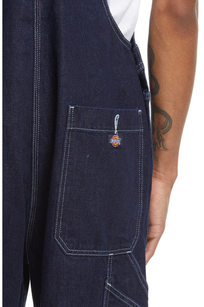Men's R2R Denim Bib Overalls, Alternate, color, RINSED INDIGO BLUE