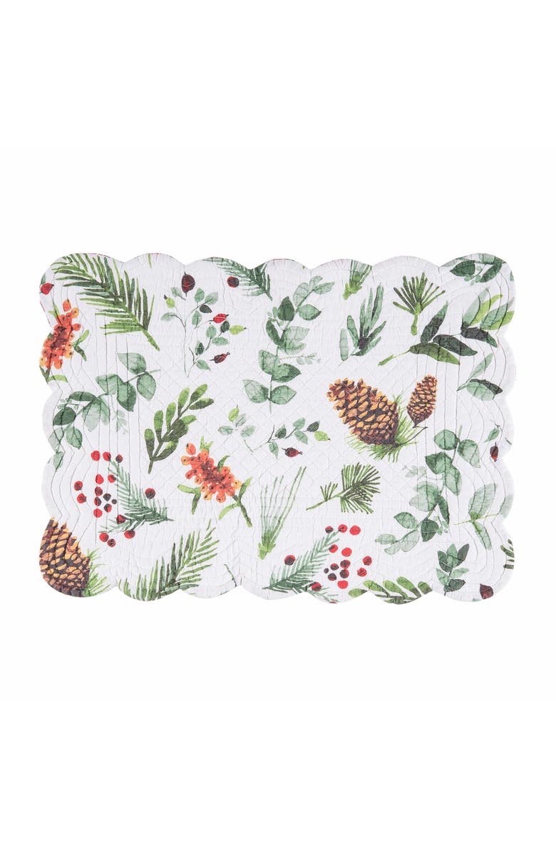 C&F Home Jovie Placemats Set of 6, 13" x 19", Alternate, color, Yellow