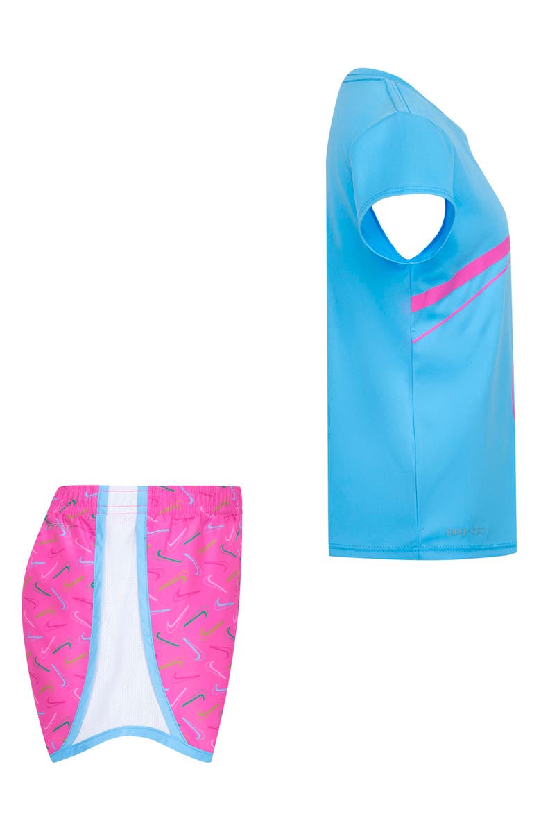 Nike Kids' Dri-Fit Swoosh Logo Tempo T-Shirt & Shorts Set, Alternate, color, 