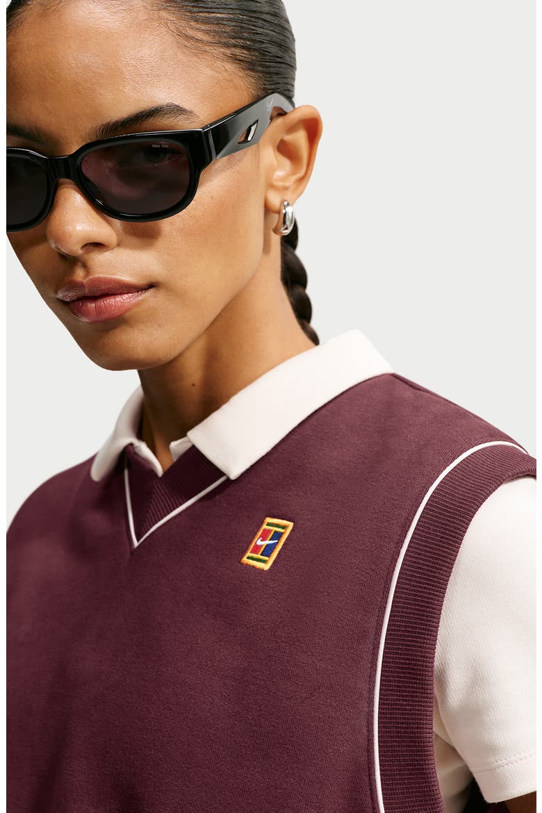 V-Neck Tennis Vest, Alternate, color, MYSTIC DATES