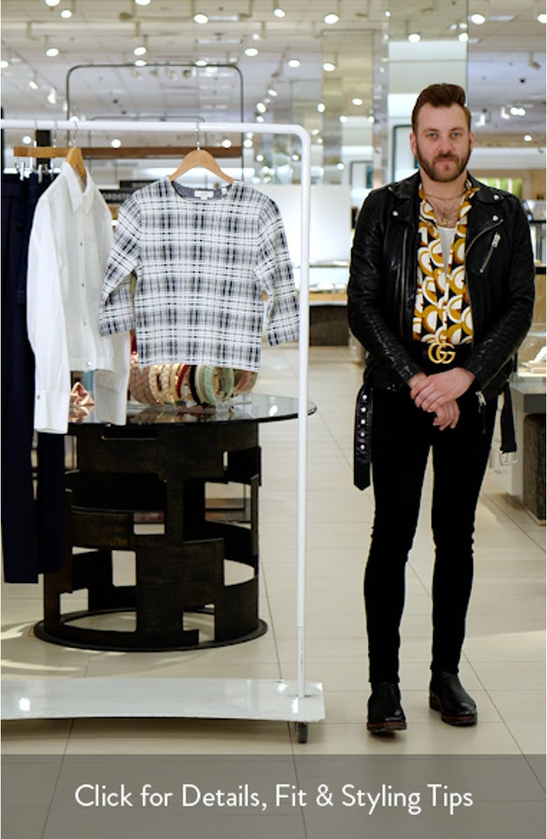 Plaid Bouclé Sweater, sales video thumbnail