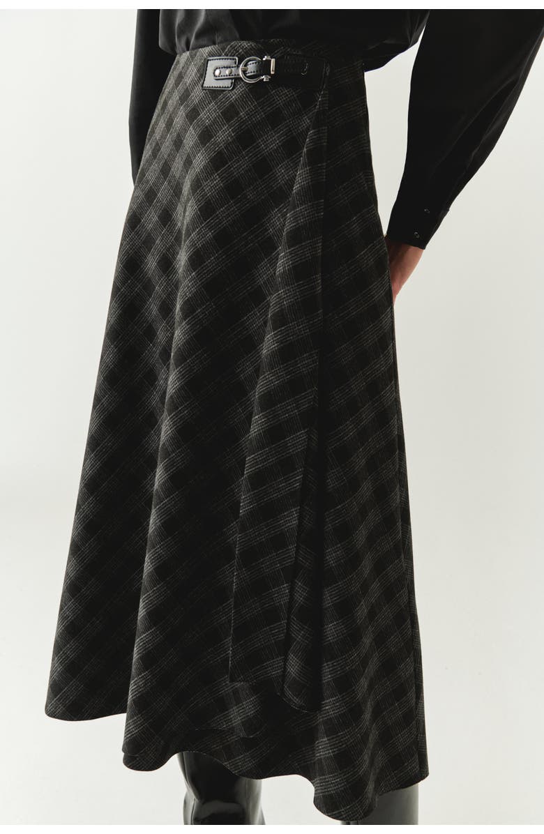 Exquise Scarlette A Line Skirt, Alternate, color, Anthracite