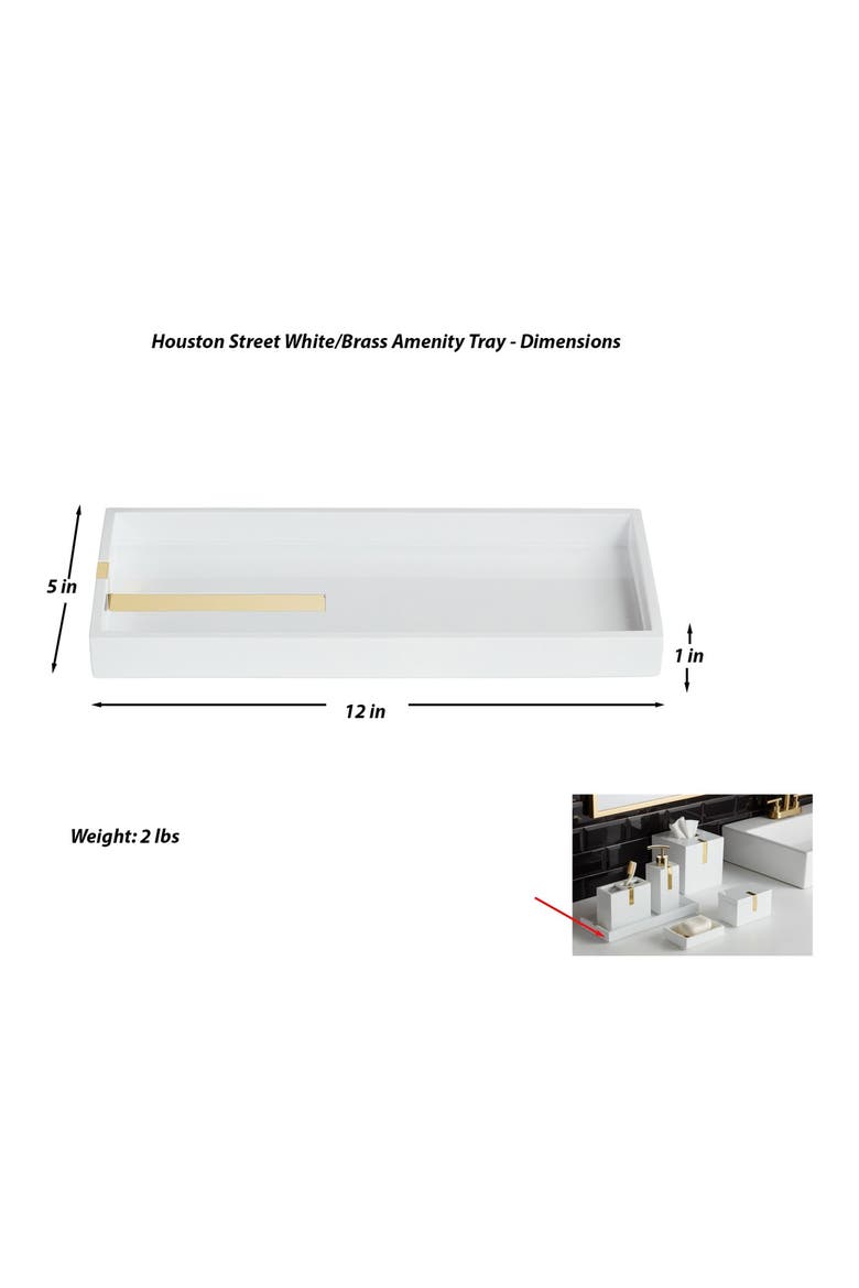Houston Street Soap Dish, Alternate, color, WHITE