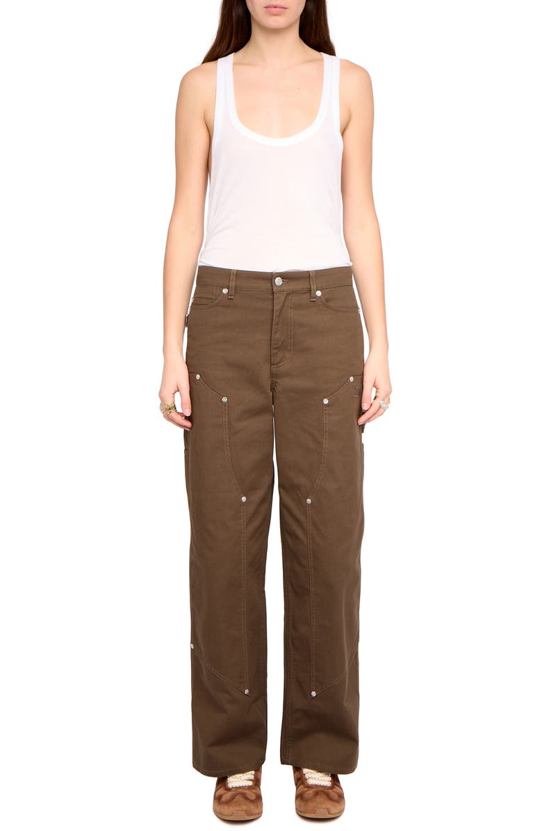 Zadig & Voltaire Perya Cargo Pants, Alternate, color, Moss