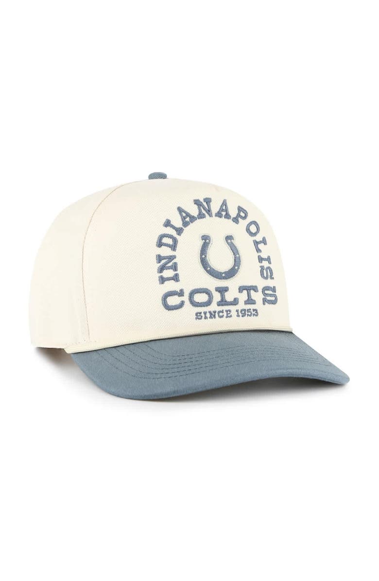 '47 Men's '47 Cream Indianapolis Colts Ranchero Hitch Adjustable Hat, Alternate, color, 