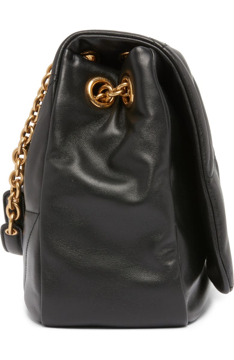 Saint Laurent Medium Jamie 4.3 Carré Rive Gauche Quilted Shoulder Bag, Alternate, color, Noir