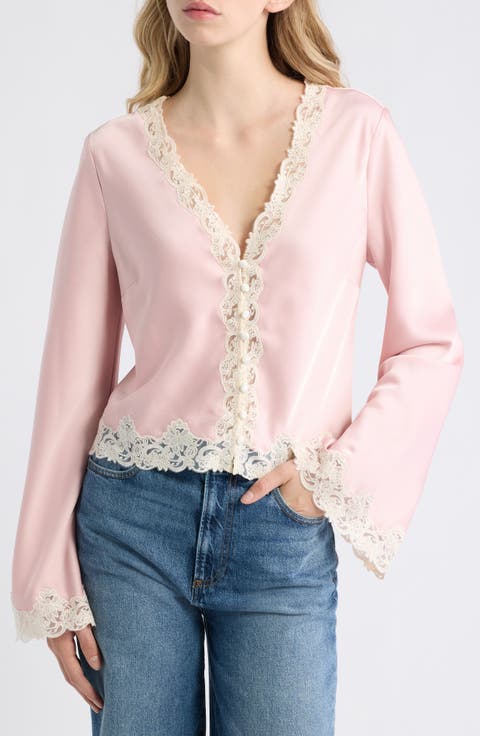 Fioretta Lace Trim Top