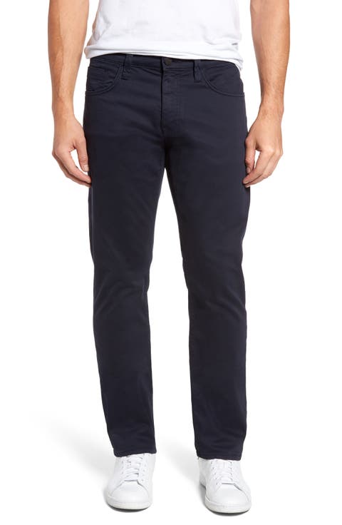 Zach Straight Leg Twill Pants (Dark Navy Twill)
