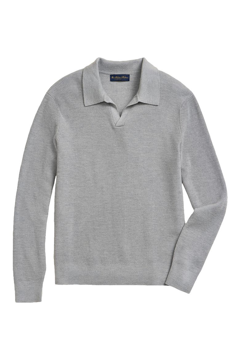 Performance Series Johnny Collar Sweater, Alternate, color, LT. HTHR GREY