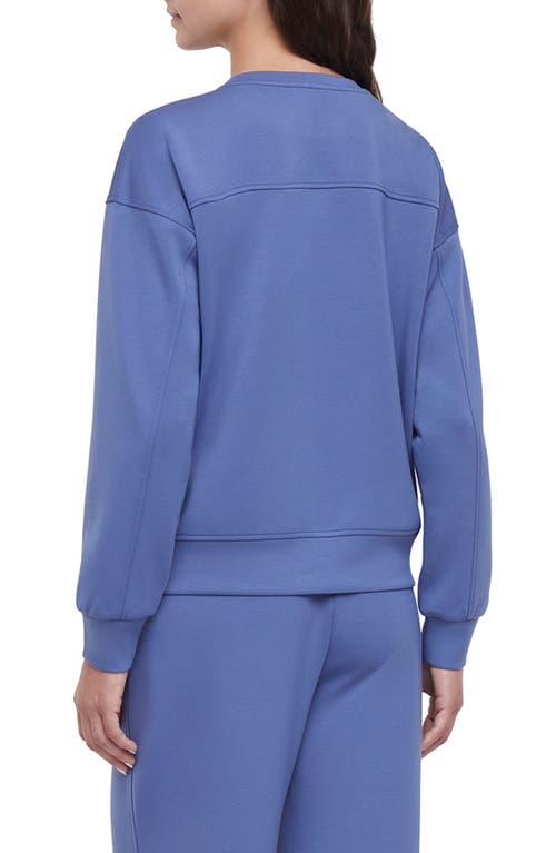 Three Dots Lana Relaxed Fit Pullover In Blue
