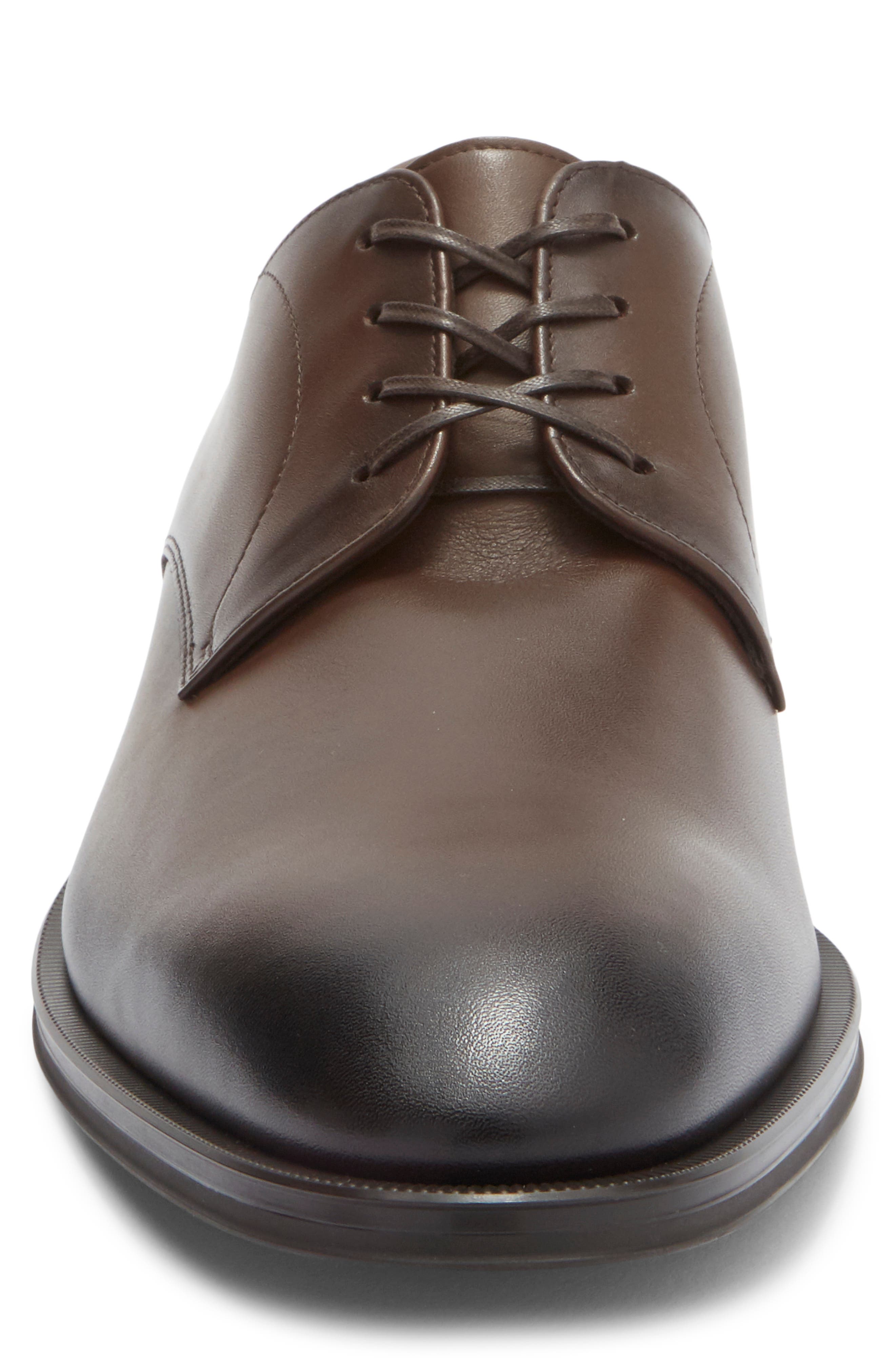 Derreck Plain Toe Derby, Alternate, color, DARK BROWN