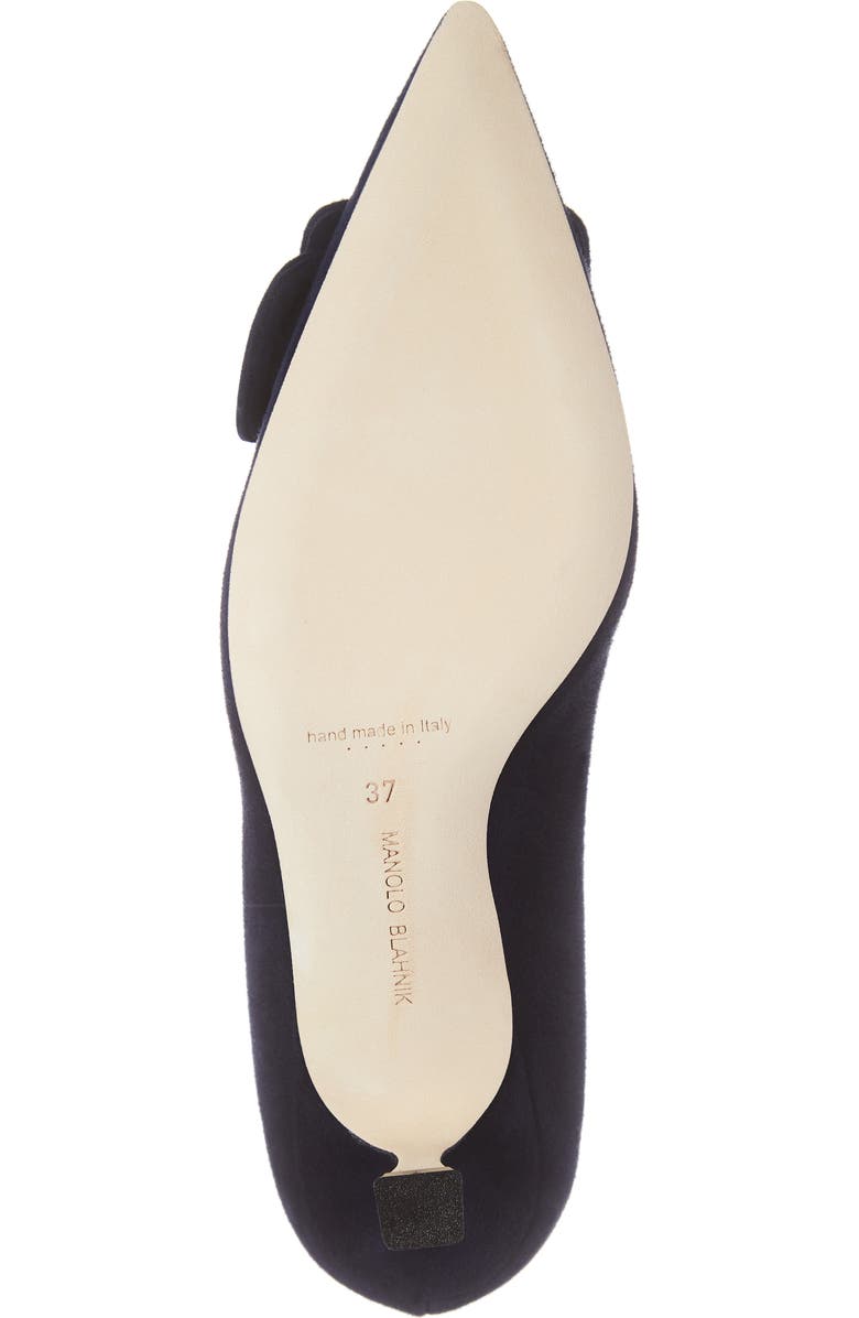 Manolo Blahnik Maysale Buckle Pointed Toe Pump, Alternate, color,