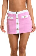 L'AGENCE Coco Colorblock High Waist Cover-Up Skirt