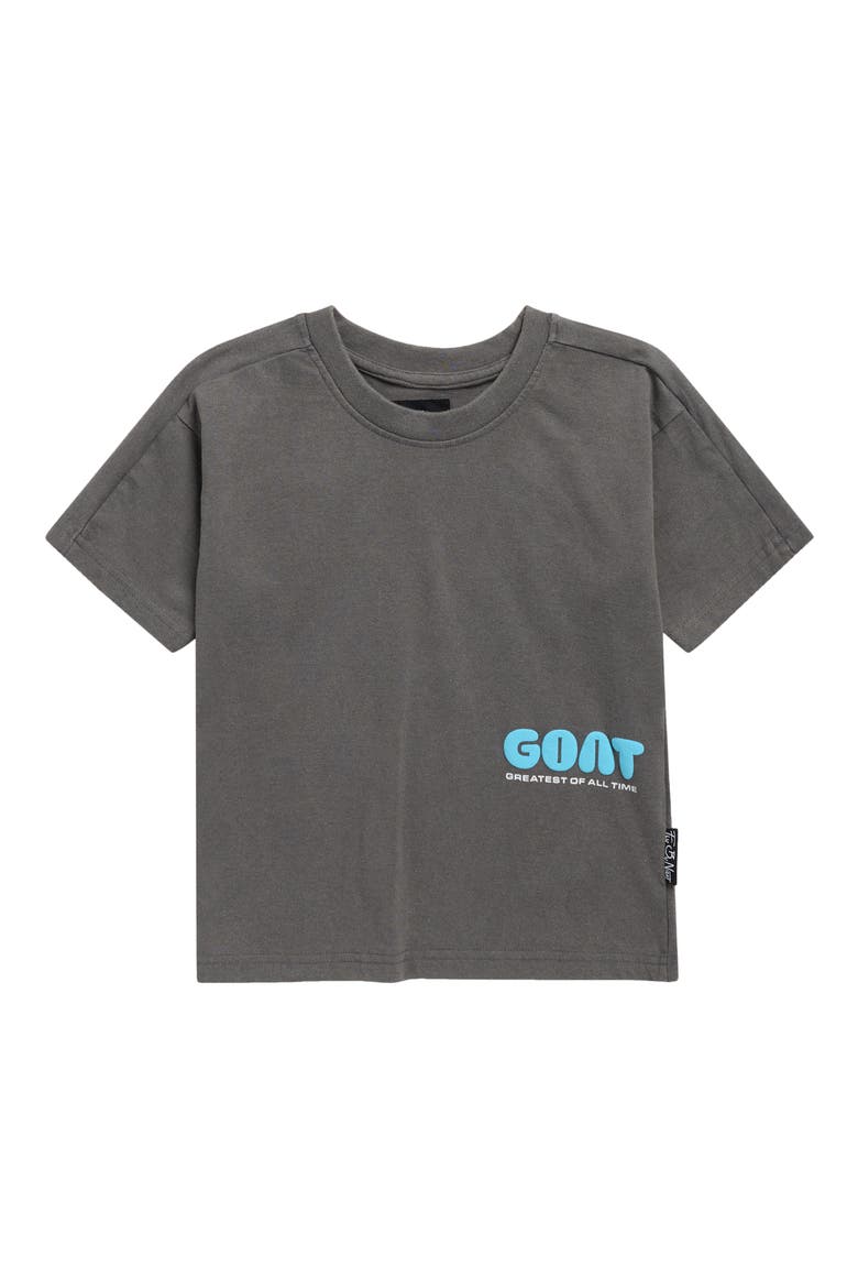 Kids' Travis Graphic T-Shirt, Main, color, POPPY SEED/ GOAT