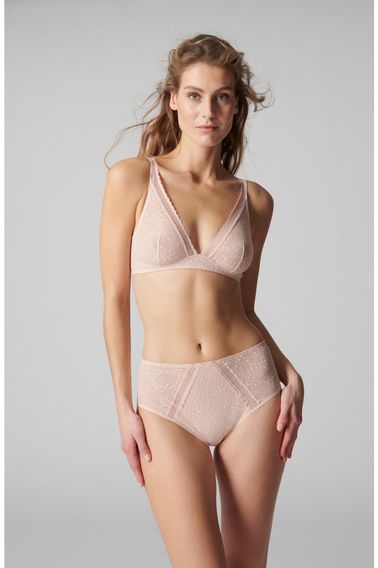 Comete Wireless Bra, Alternate, color, PINKY SAND