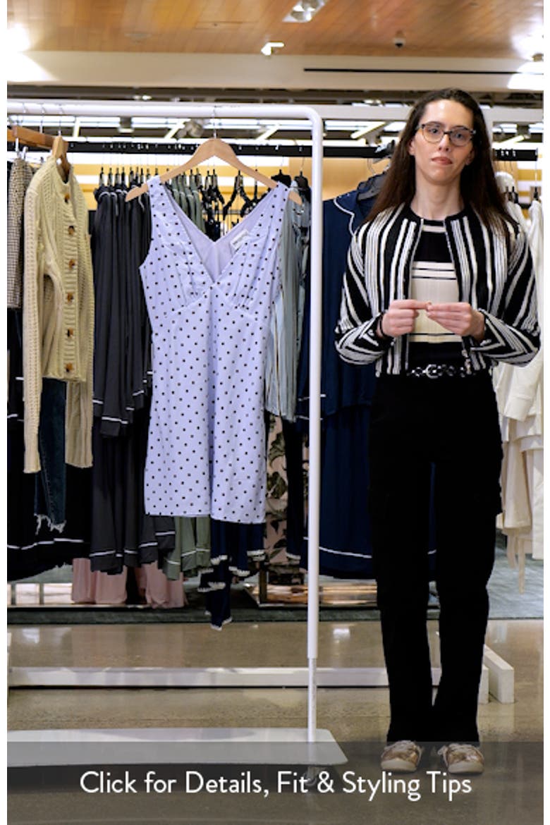 Nellie Polka Dot Sleeveless Minidress video