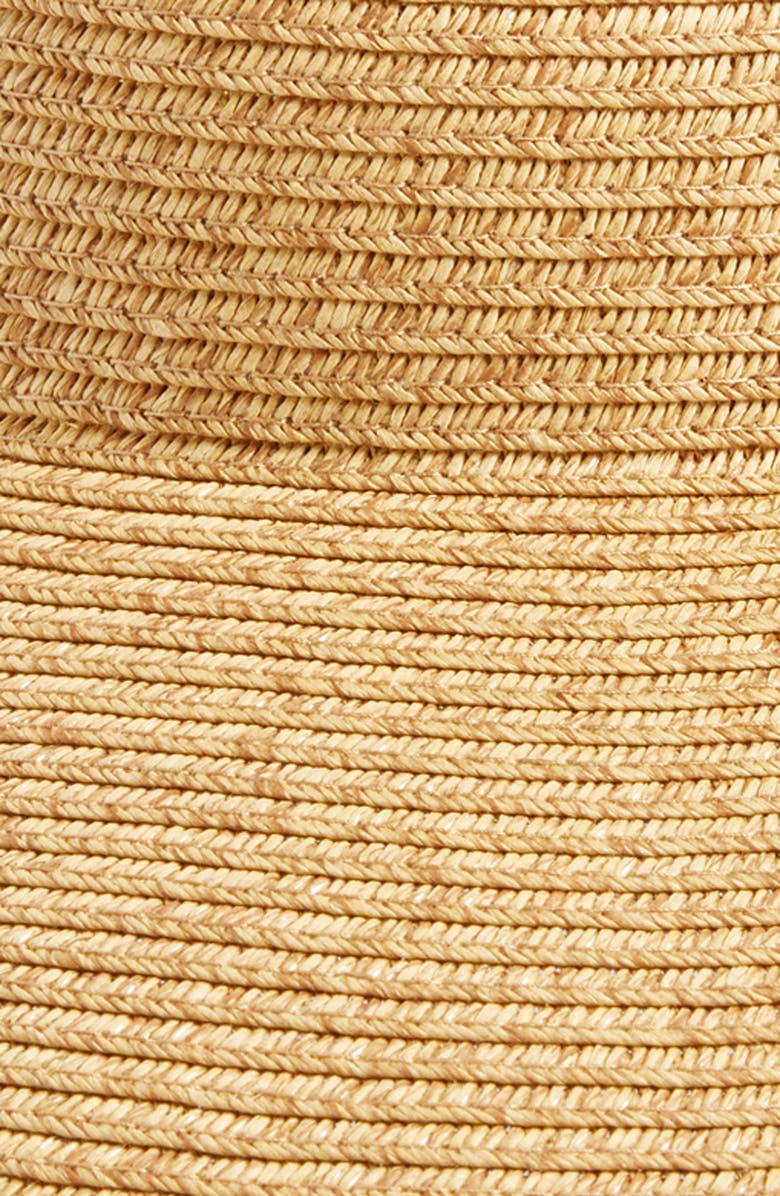 San Diego Hat Coffee Roll-Up Straw Visor, Alternate, color, Beige