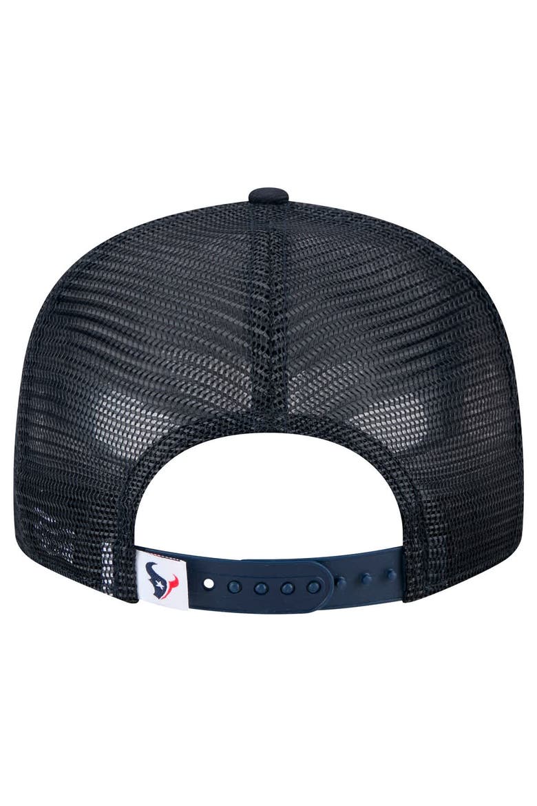 Men's New Era Navy Houston Texans  Main Trucker 9FIFTY Snapback Hat, Alternate, color, Navy