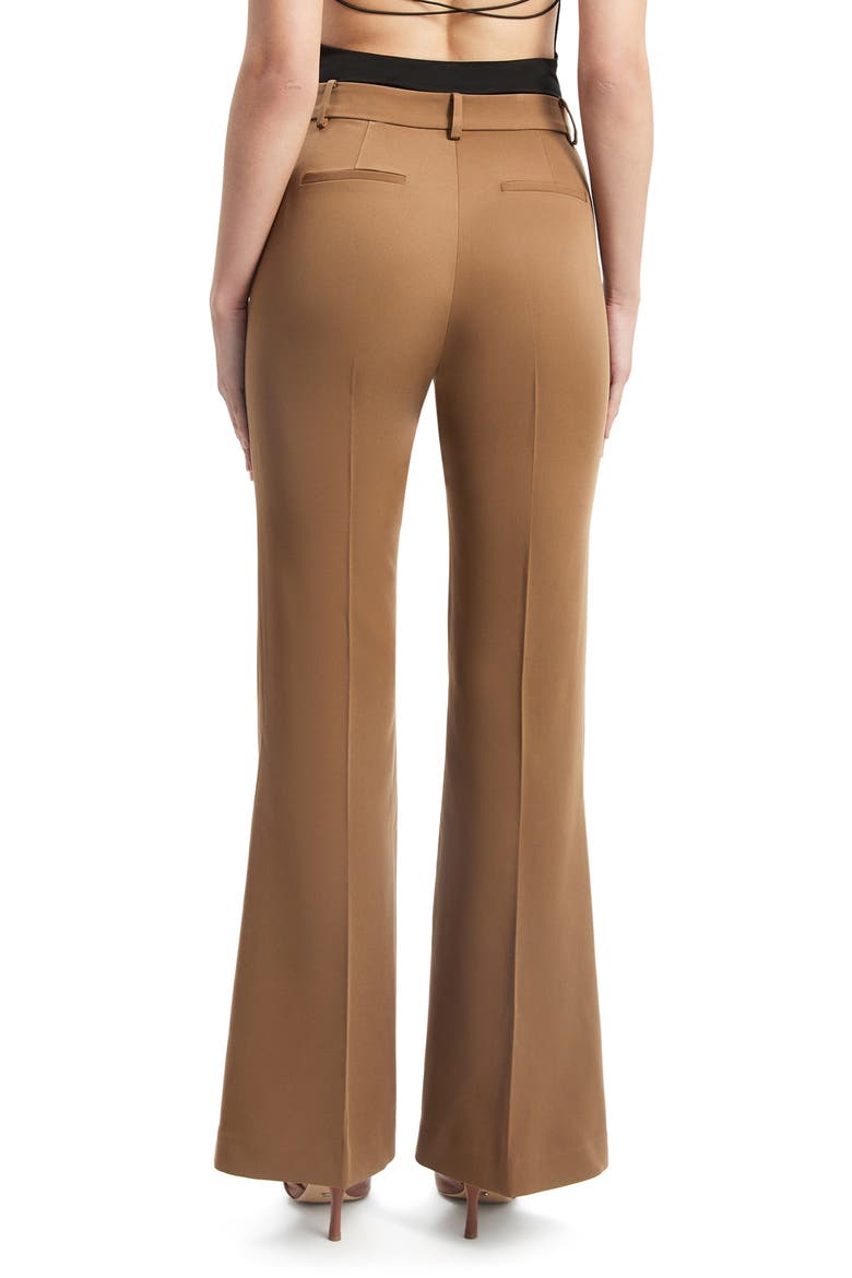 Halifax High Waist Flare Leg Pants, Alternate, color, CHOCOLATE