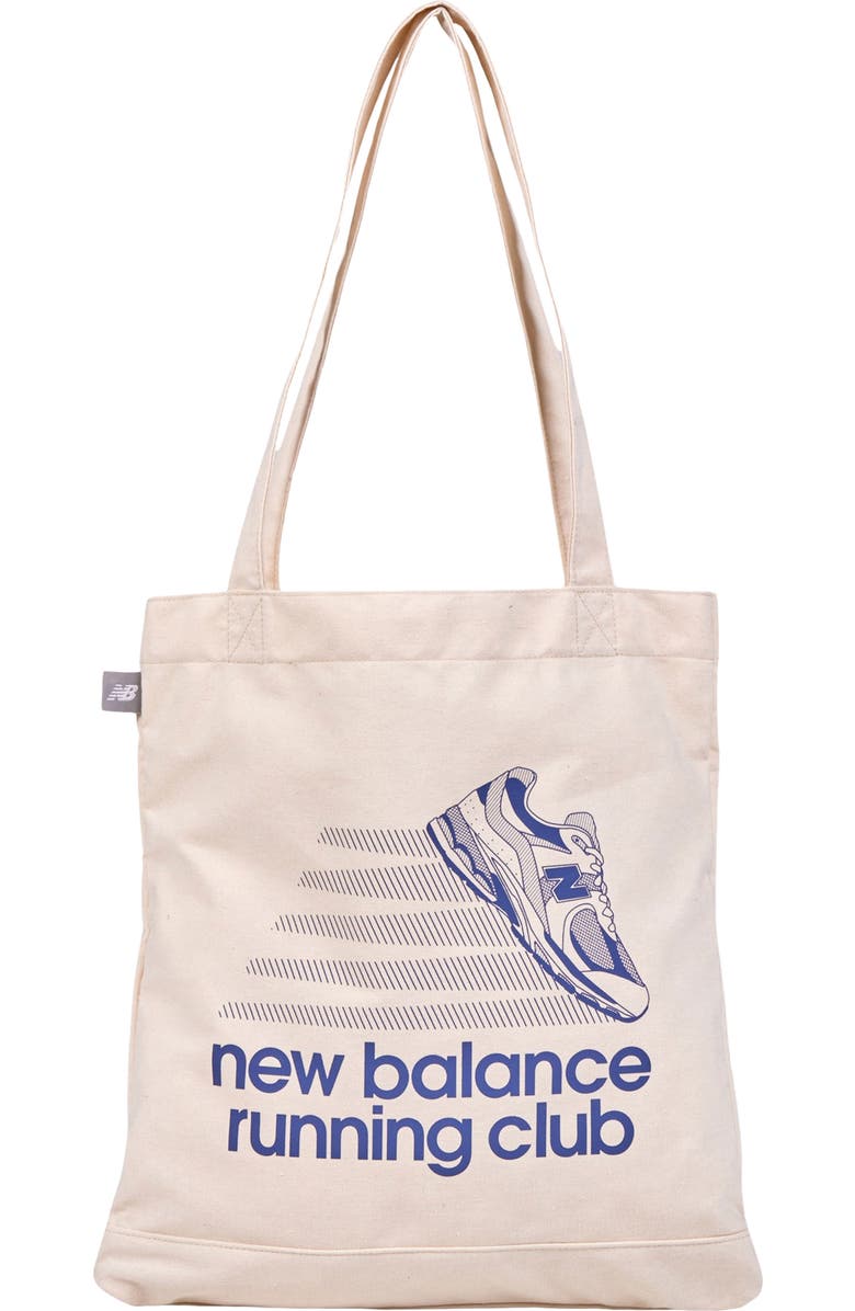 New Balance Logo Canvas Tote, Main, color,