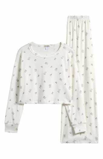 Ava & Yelly Kids' Fitted Long Sleeve Top & Lounge Pants Set