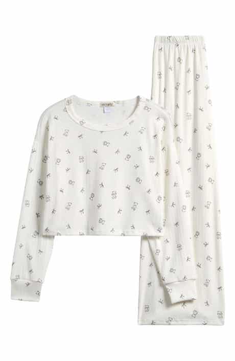 Ava & Yelly Kids' Fitted Long Sleeve Top & Leggings Set