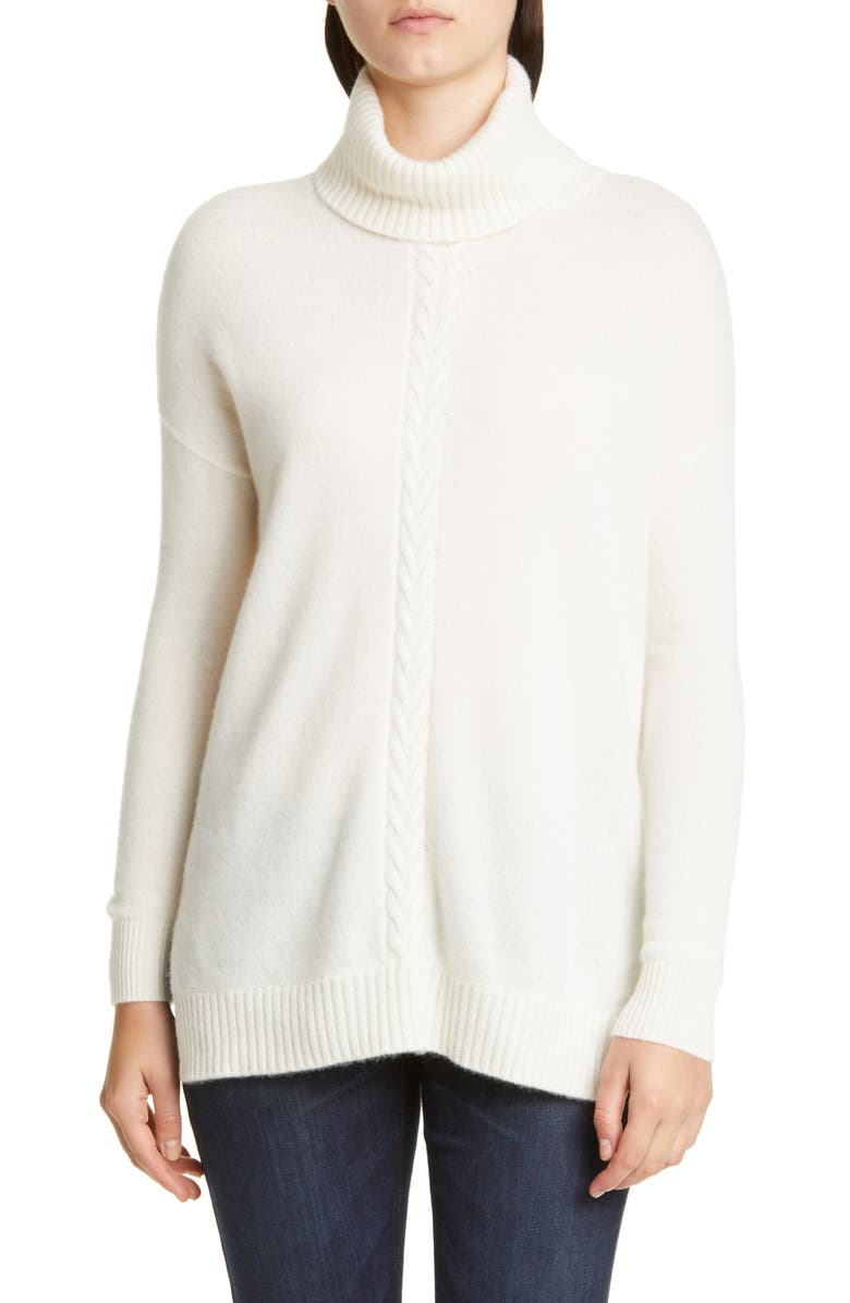 Misook Turtleneck Cashmere Sweater, Main, color,