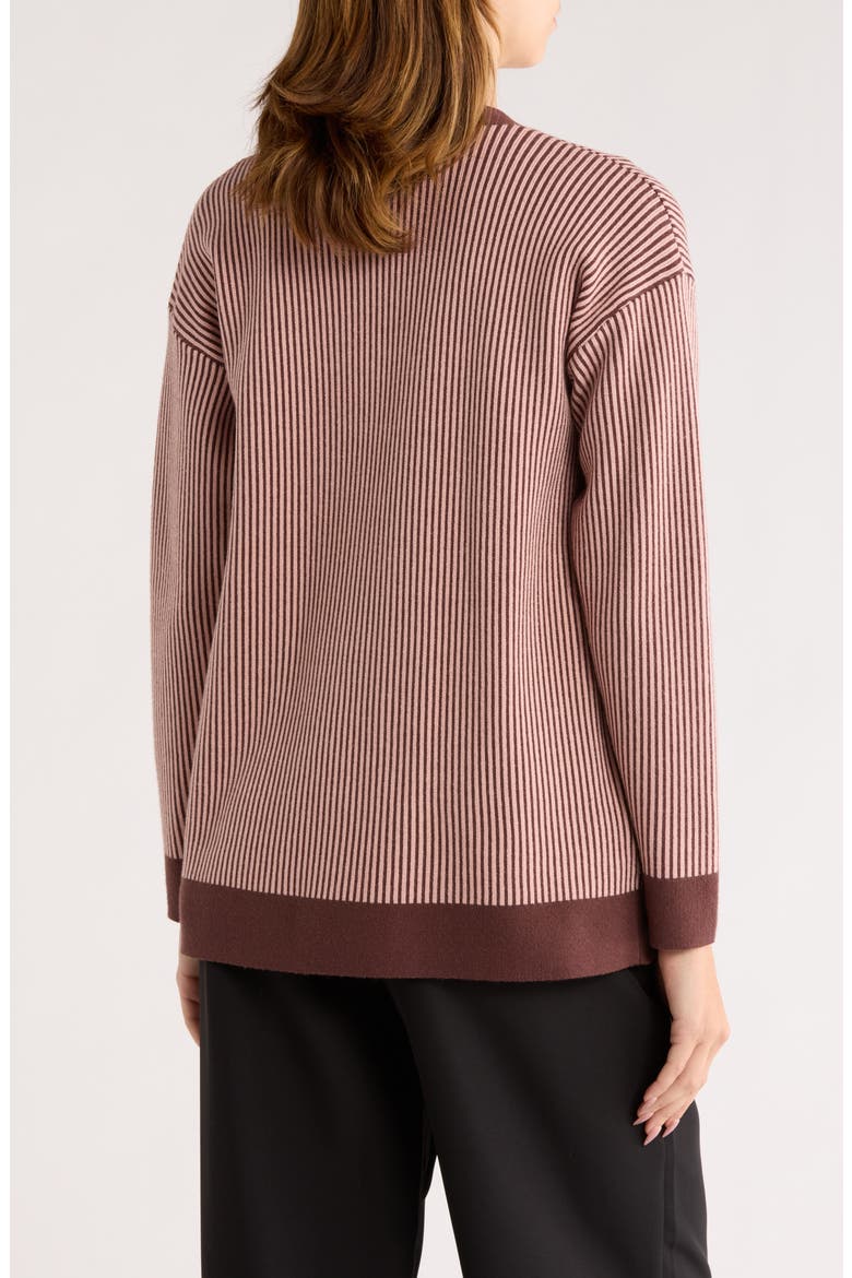 Mona Cardigan, Alternate, color, BITTER CHOCOLATE/ PEACH BEIGE