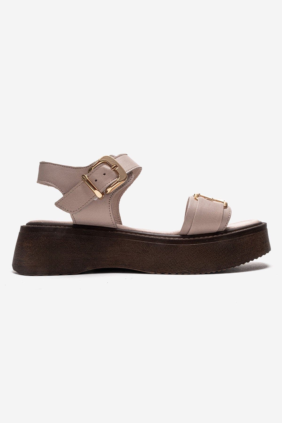 Lone Leather Platform Sandal, Alternate, color, Off-White