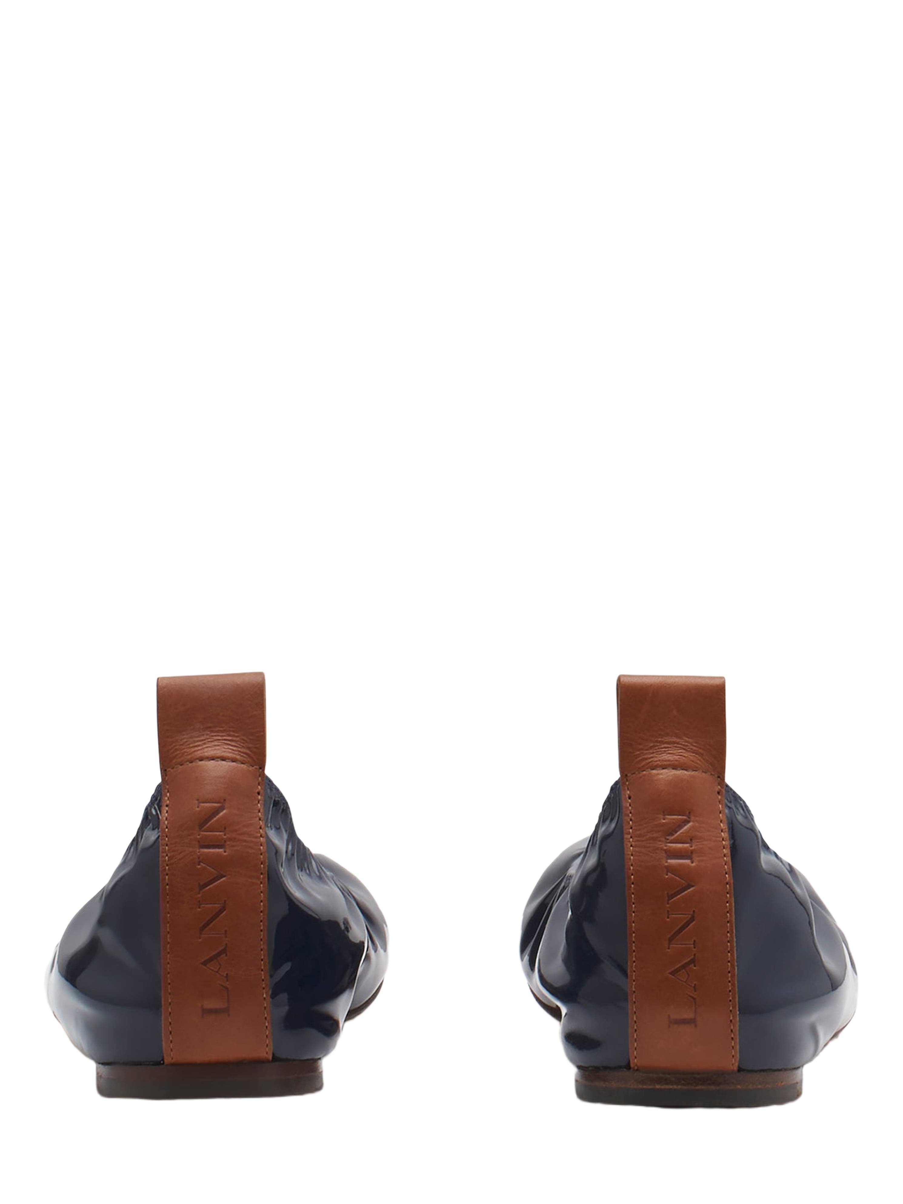 Lanvin The Ballerina Flat In Patent Leather, Alternate, color, 