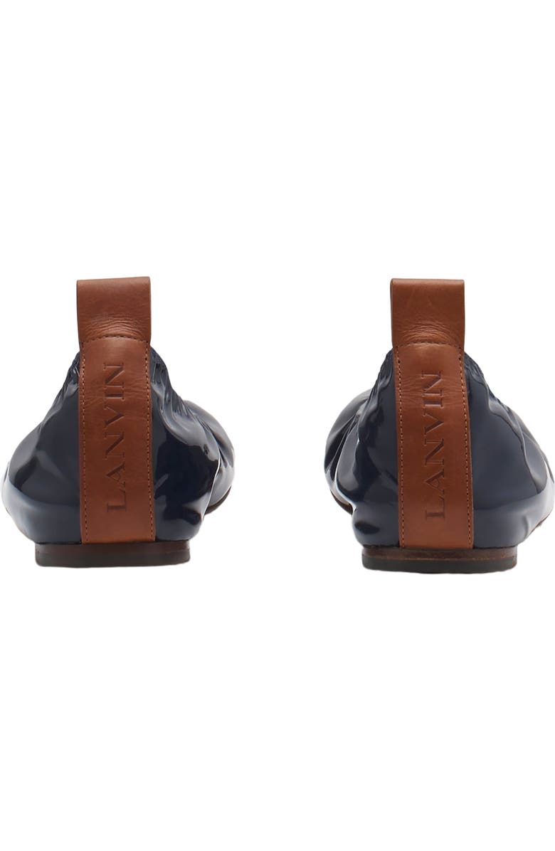 Lanvin The Ballerina Flat In Patent Leather, Alternate, color,