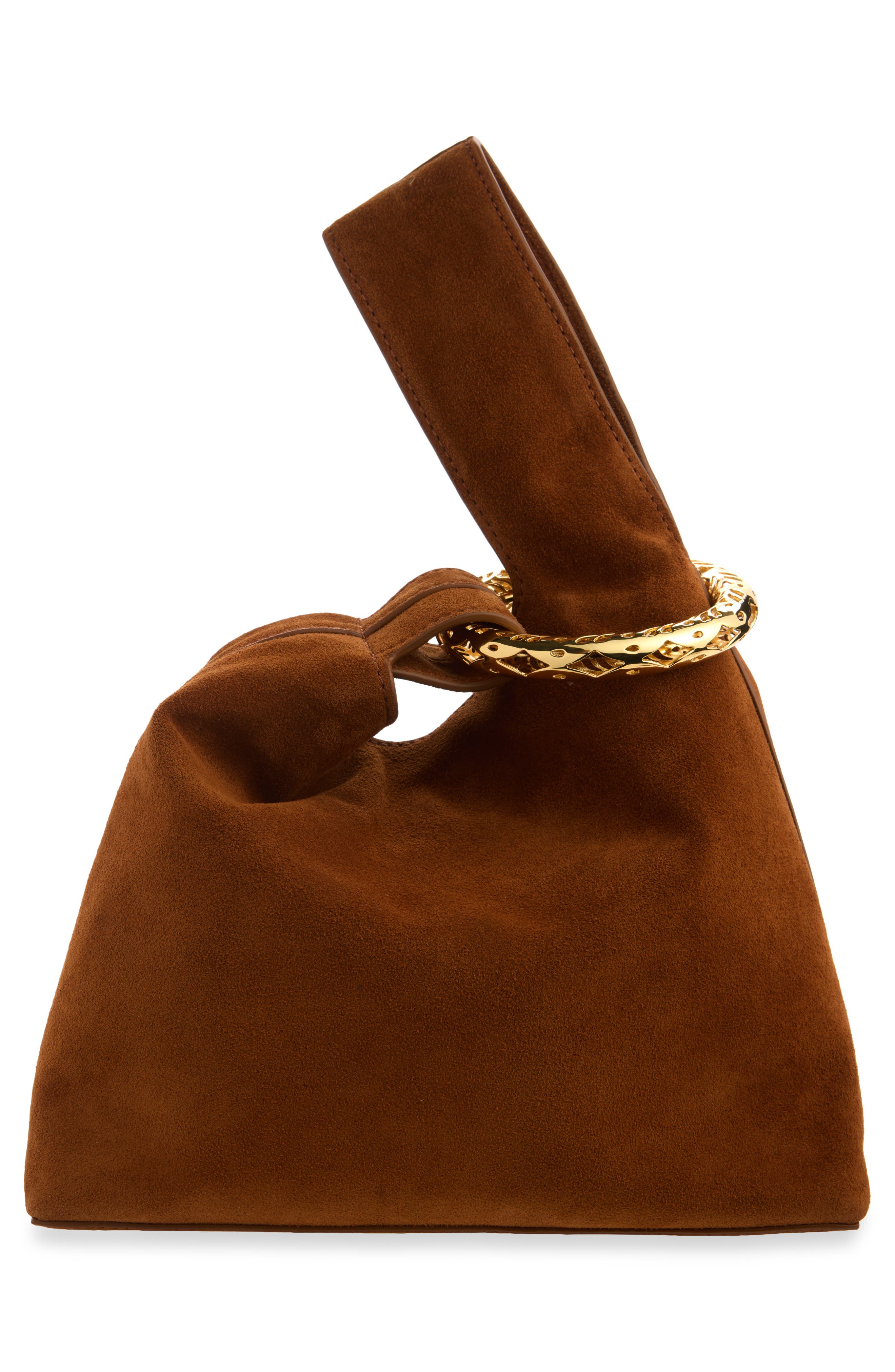 Swing Suede Top Handle Bag, Alternate, color, TOBACCO