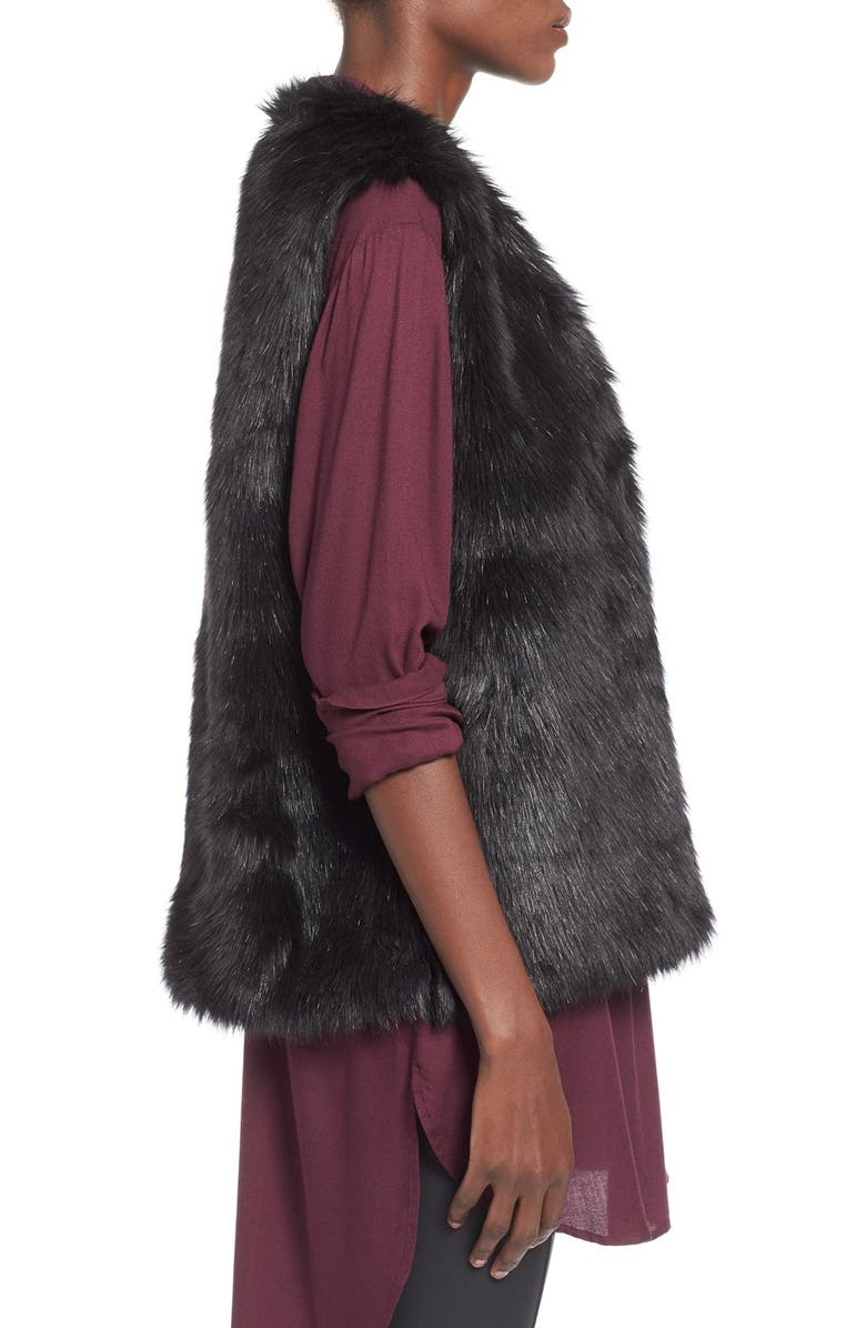 WAYF Faux Fur Vest, Alternate, color, 