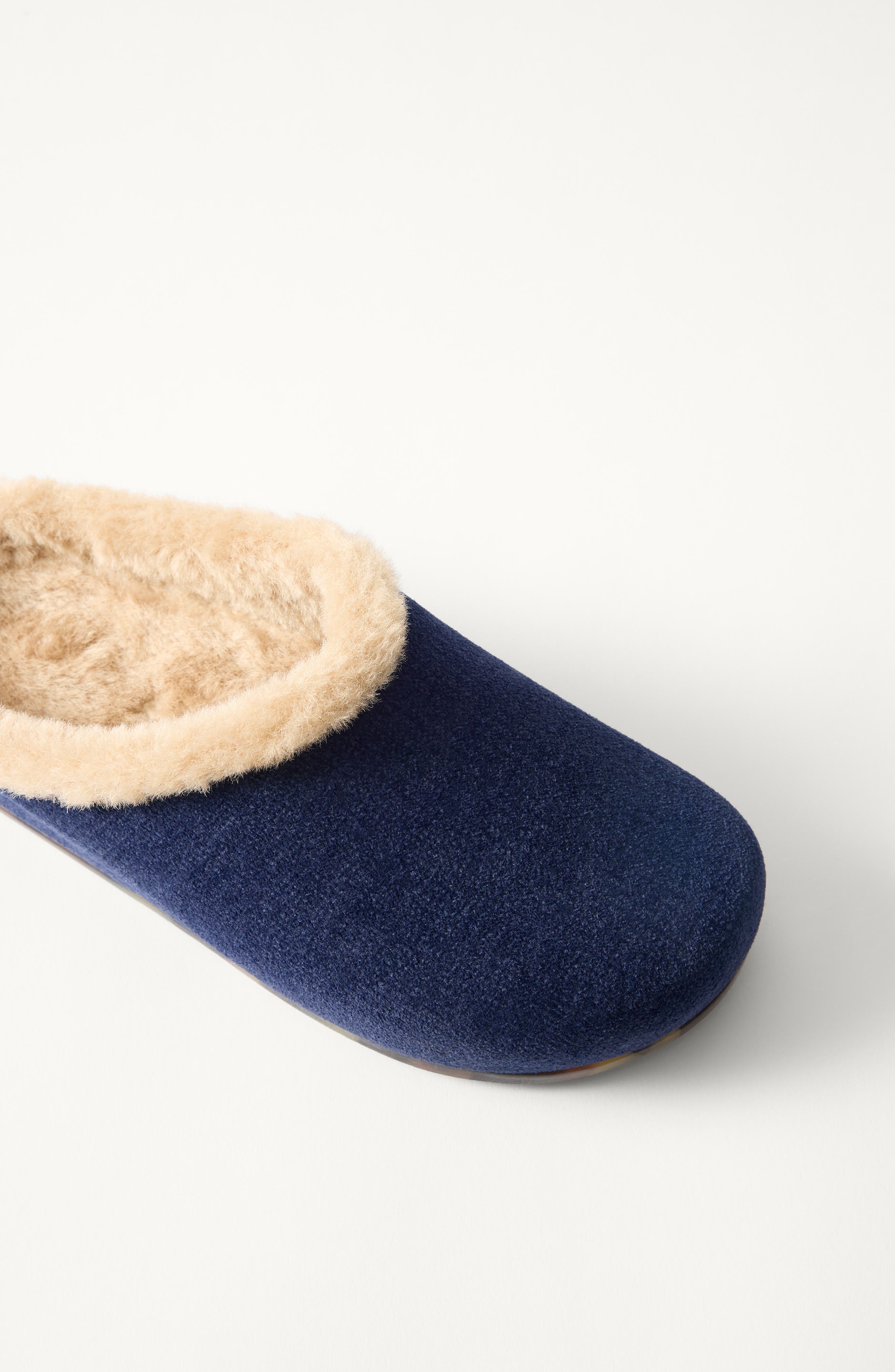 The Revelvet Après Faux Fur Lined Clog, Alternate, color, REVELVET NAVY