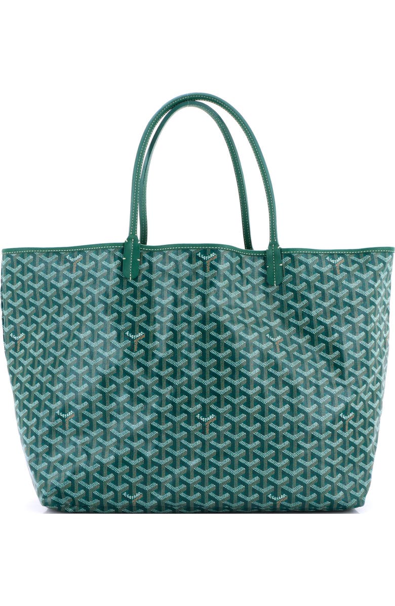 Pre-Owned Goyard Saint Louis Tote Coated Canvas GM, Main, color, Green