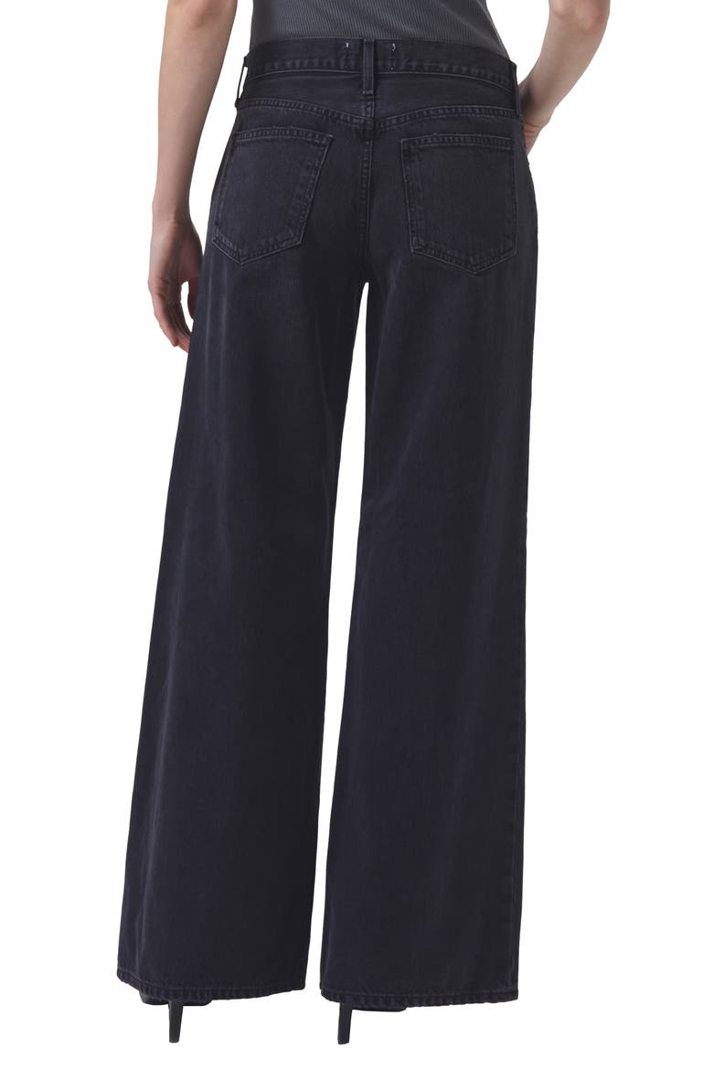 Clara High Waist Wide Leg Jeans, Alternate, color, MASCARA