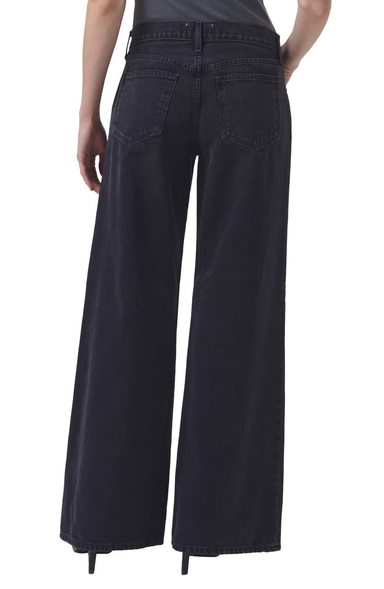 AGOLDE Clara High Waist Wide Leg Jeans, Alternate, color, 