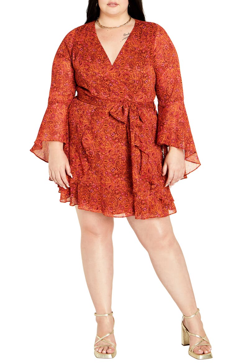 Lexi Long Sleeve Faux Wrap Dress video