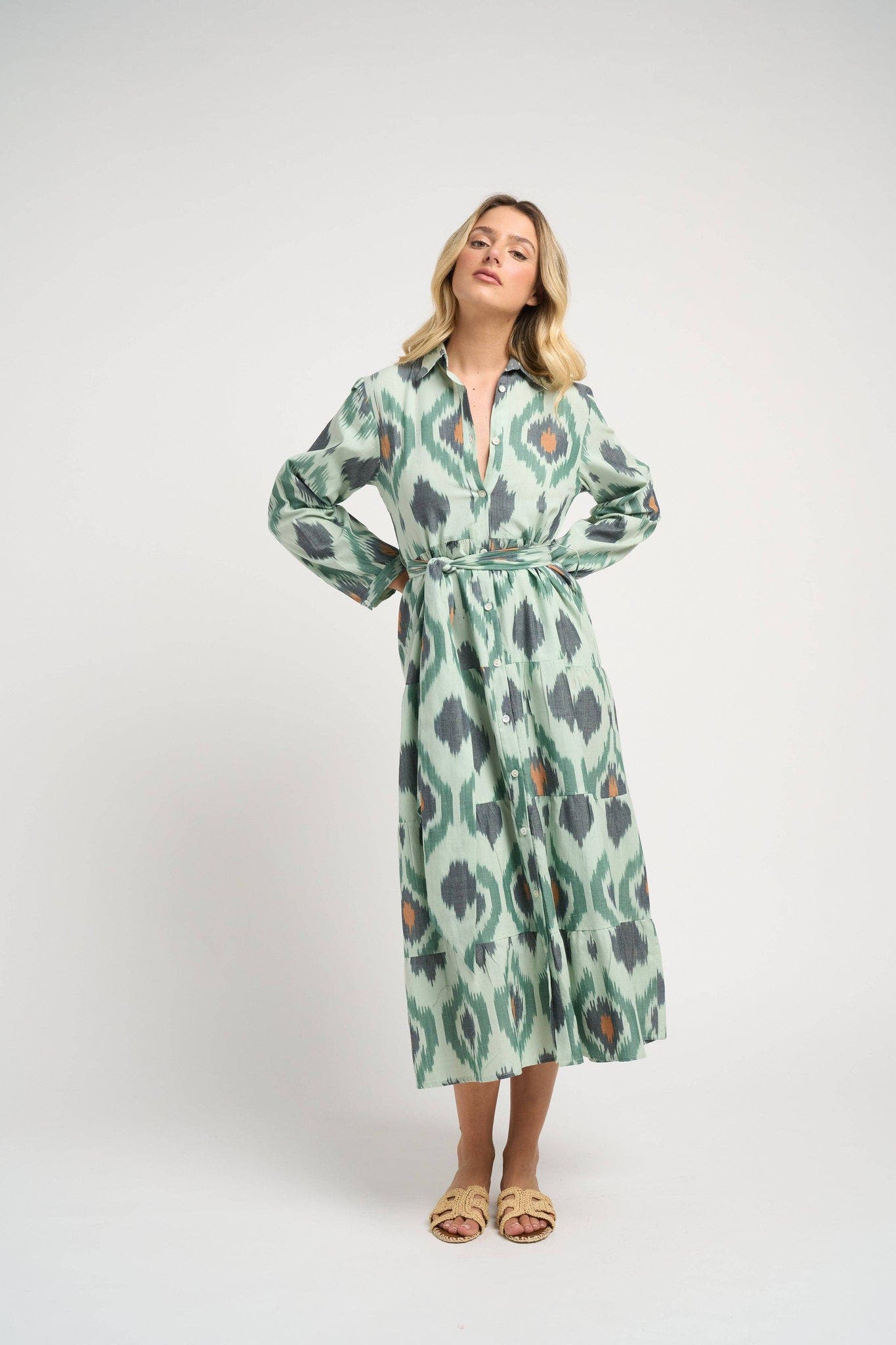 Ariel Ikat Dress - image 2