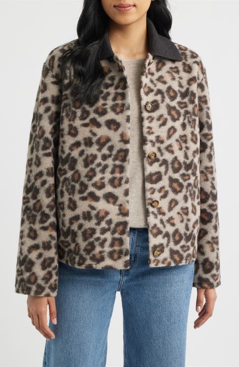 Crop Flannel Jacket