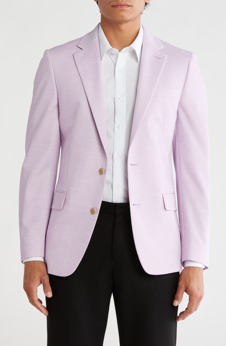 Original Penguin Lilac Solid Notch Lapel Blazer, Main, color, Lilac