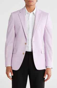 Original Penguin Lilac Solid Notch Lapel Blazer